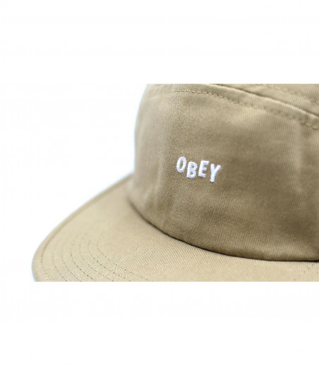 beige 5 panel cap